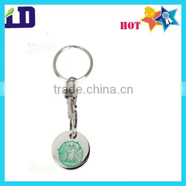 Fashion prinitng and epoxy metal keychain