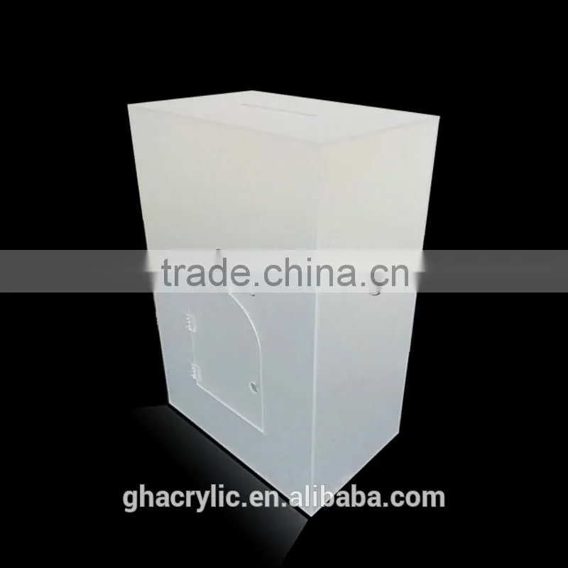 GH-RJ009 Newest design abrazine Acrylic Donation Box ,Acrylic Donation Box