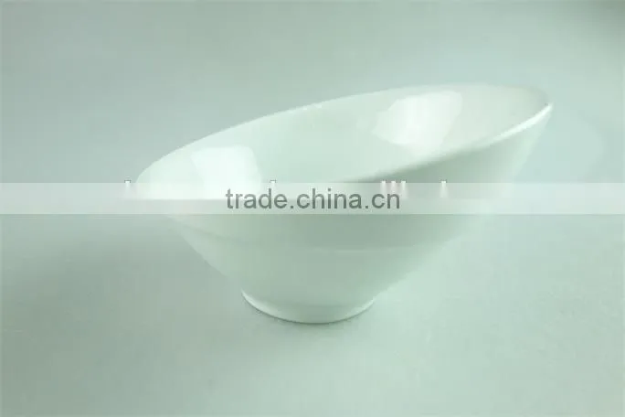 Stocked white ceramic dessert serving bowl