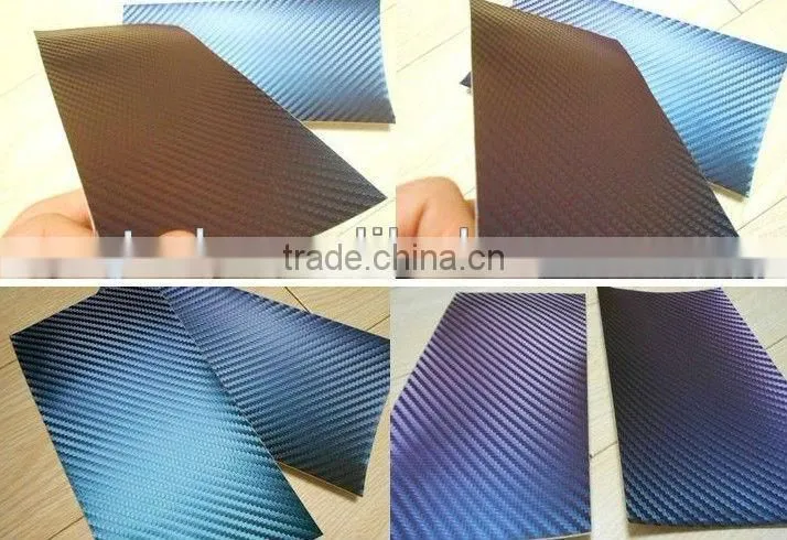 Chameleon carbon fiber vinyl sticker for car body full wrap