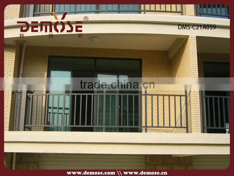 anodized aluminium pipe balcony terrace baluster railing