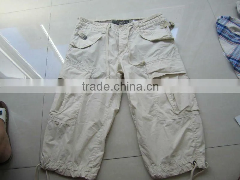 2012 mens casual solid cargo short with many pockets