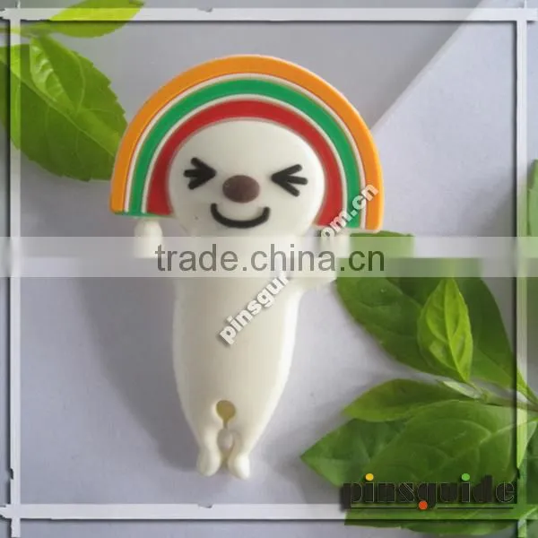 China Manufacturer 2013 Custom Logo Retractable Mini Cute Bear USB PVC Cable Tidy