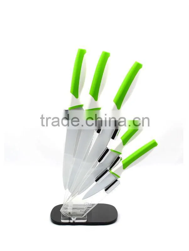 5pcs Non-stick with TPR Handle carving knife