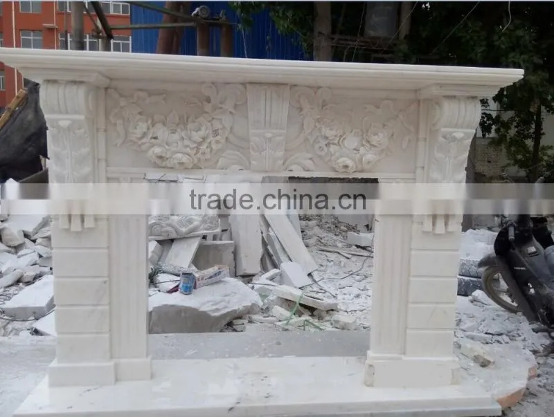 Yellow Child Angel Sculpture Antique Stone artificial fireplace mantel