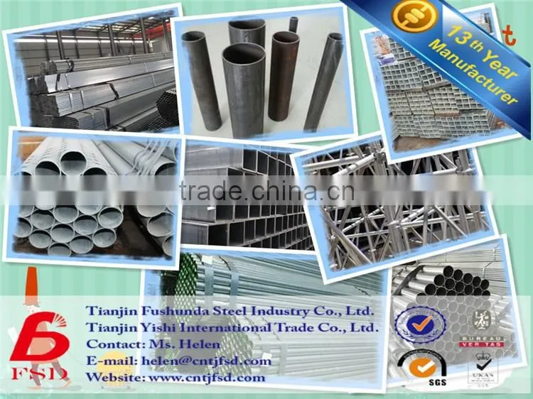 *Alibaba supplier Hot dipped Galvanized Steel Pipe ERW pipe