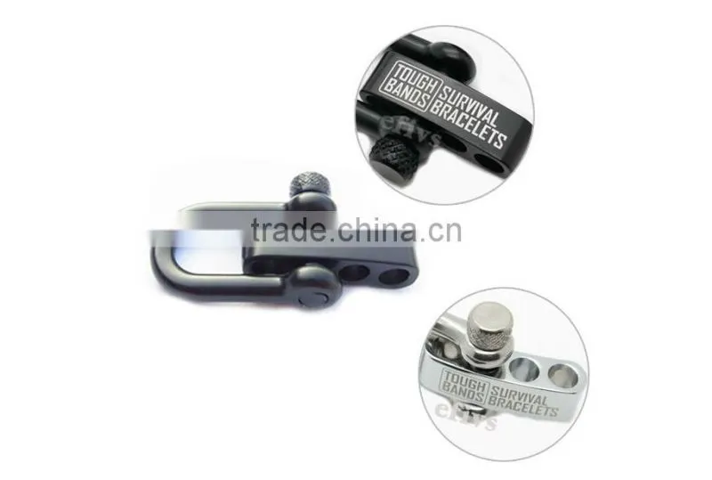 New fashion 4mm shackle for survival kit bracelet