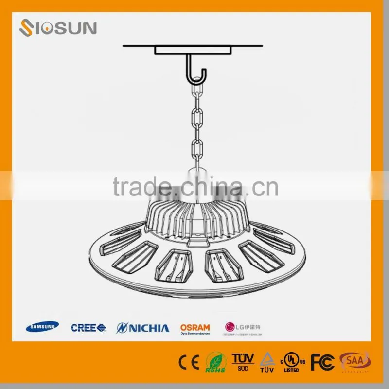 2016 New 280W IP67 31640Lumens UL DLC Listed Industrial UFO LED High Bay Light