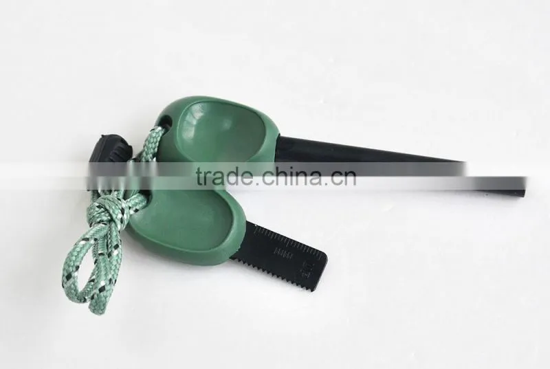Top Hot Selling with Compass Whistle Function Magnesium Fire Starter Survival Sets