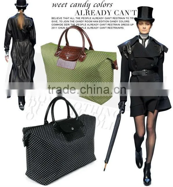 High quality nice foldable travel bag,girls travel bag
