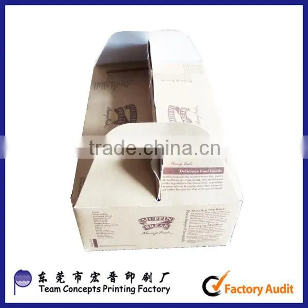 cheap recycled brown kraft paper food box wholesale
