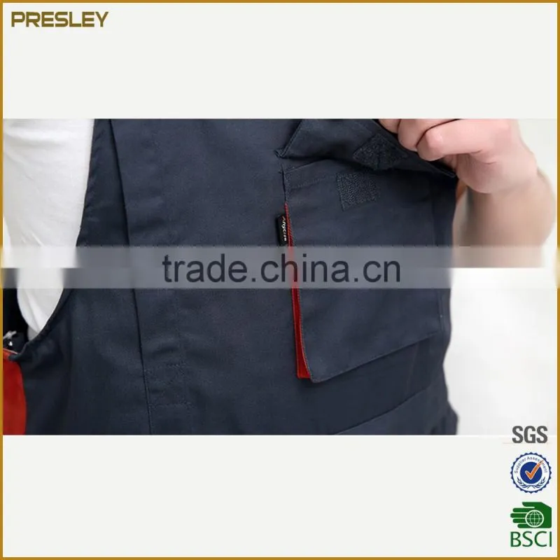 Custom Men's Jump suit overalls Bibs Workwears With Embroidery Logo