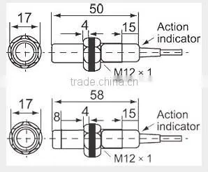 G18-3A10NA Diffuse type 10cm detection distance NPN NO Photoelectric sensor switch