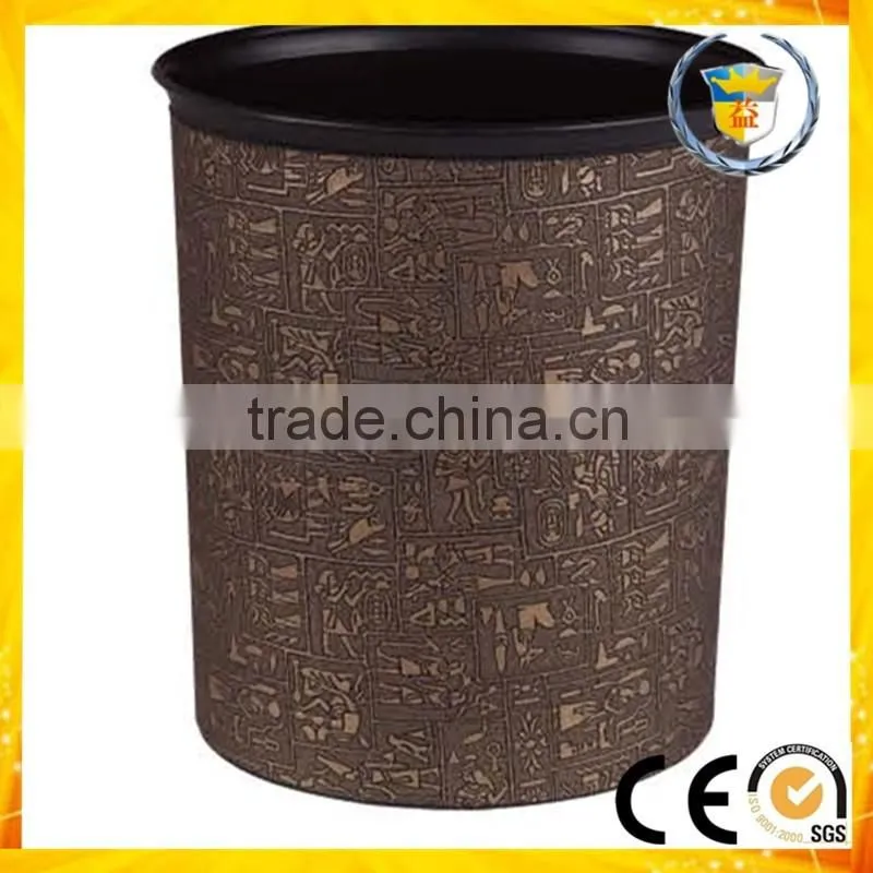 smart dustbin leather surface waste bin room usage dustbin