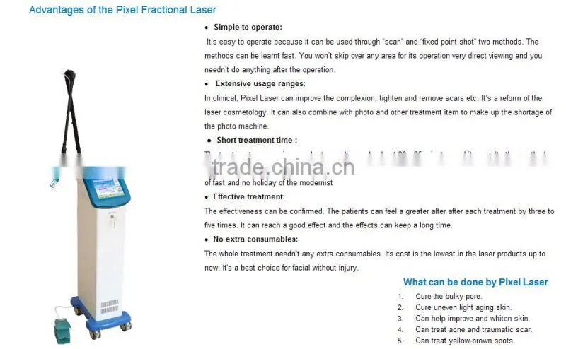 CO2 pixel laser for beauty salon/ Pixel laser /Pixel laser Co2 machine