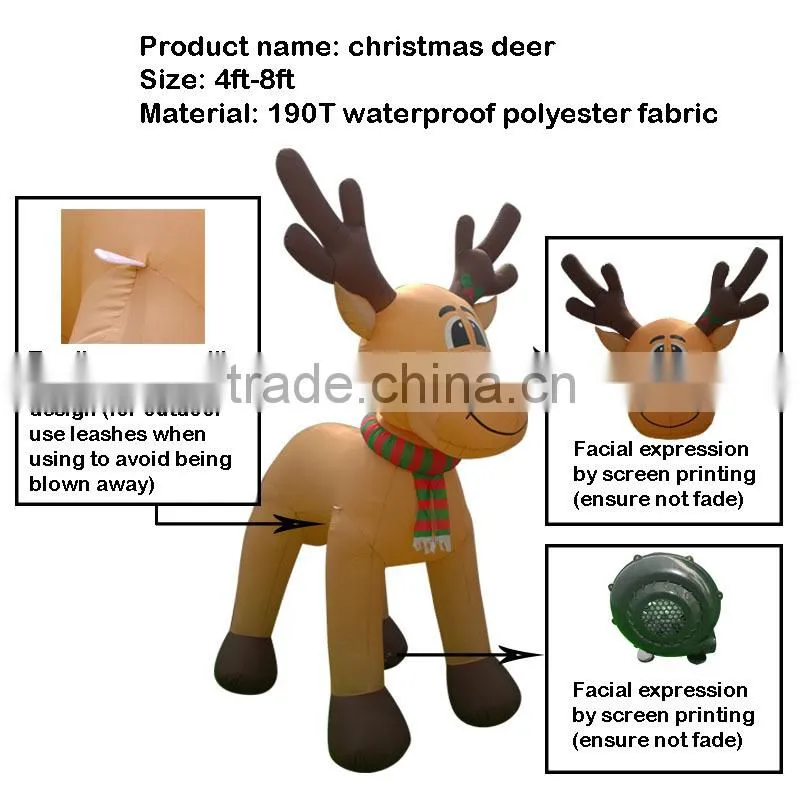 DJ-111 8FT deer blower for christmas inflatable lighting flower chain part decoration