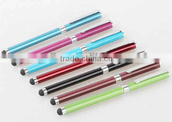 New design 2 in 1 ball pen tablet capacitive touch pen