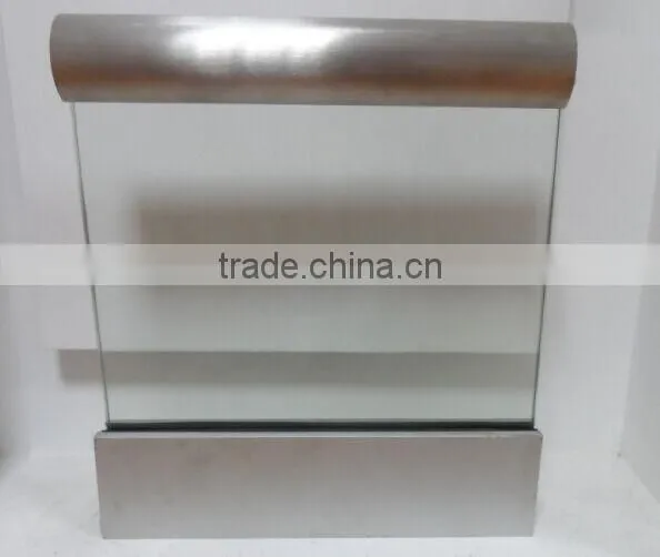 exterior deck aluminum u channel glass railings