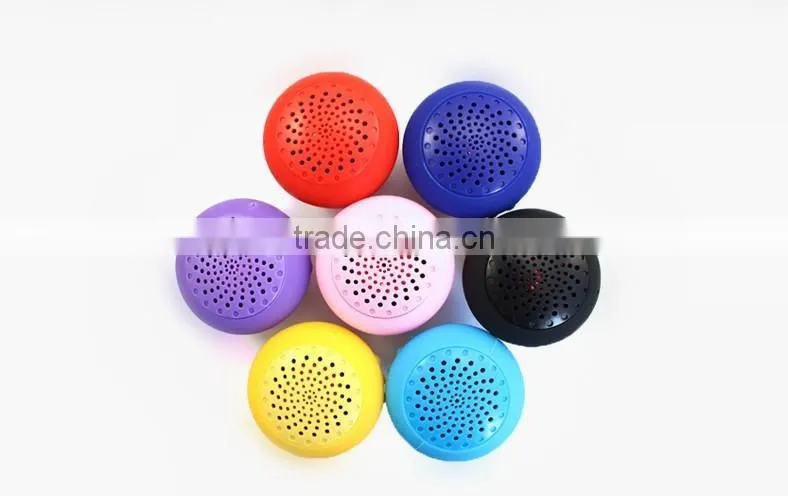 Mini silicone bluetooth wireless rainbow mushroom speaker