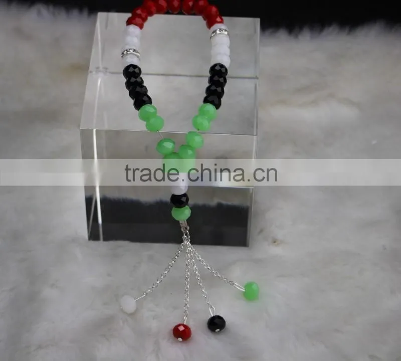 Yiwu hot seller 33 pieces/strand excellent crystal material prayer beads10mm islamic Prayer Beads