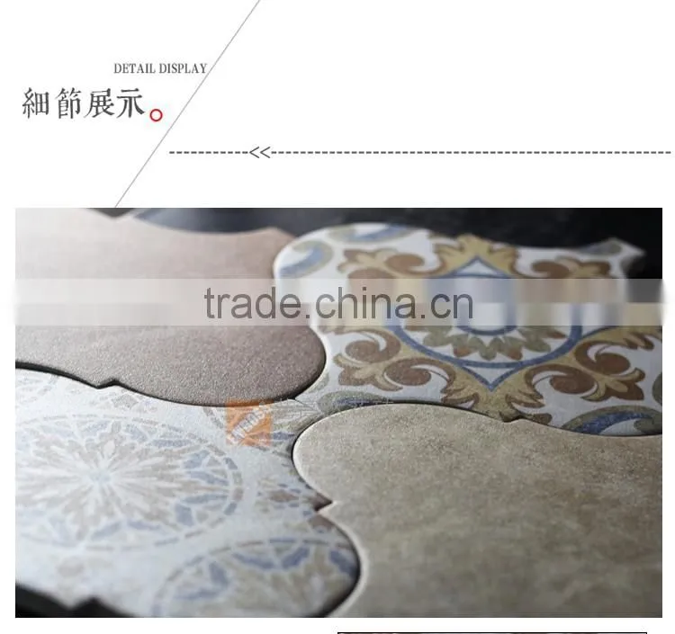 EMBOSS customized 250mm*250mm lantern tile rustic tile ceramic floor tile mosaic kitchen bathroom decorative tile