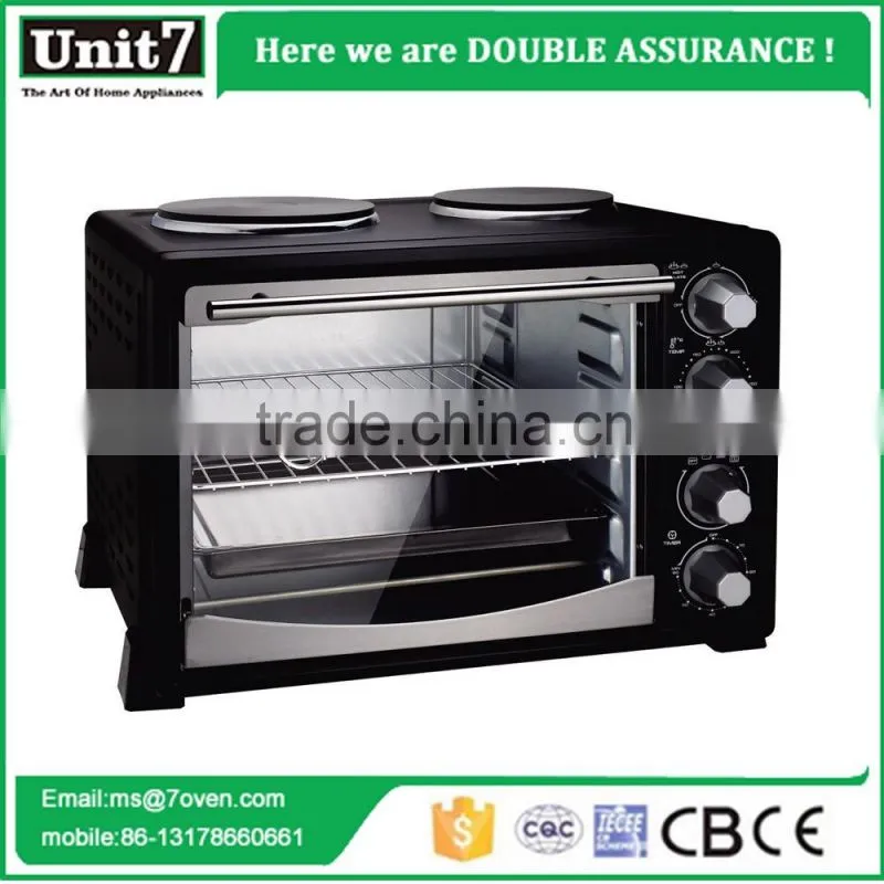 36L convection oven glass toaster hot sell stainless steel heating element electric oven