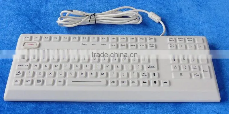 IP68 Medical water proof silicone keyboard with numeric keypad