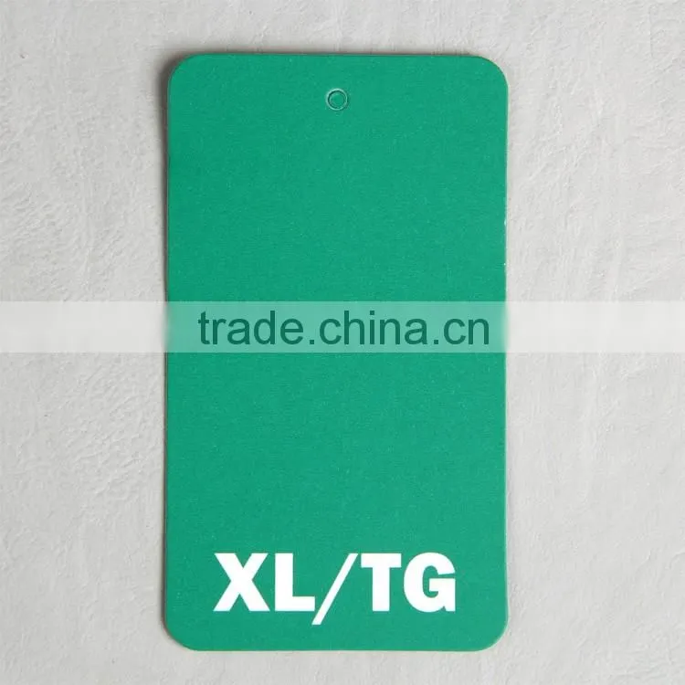 colorful paper hangtag for double-duty dress