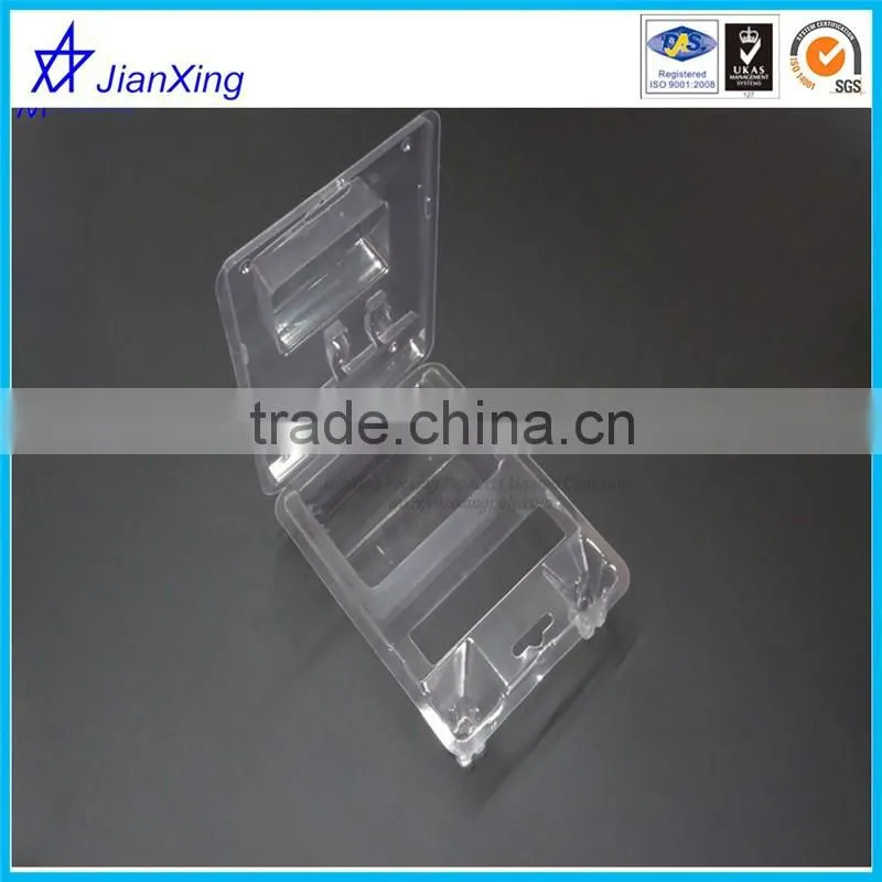clear electronic clamshell box
