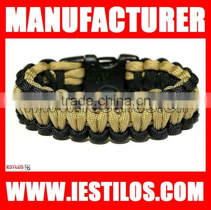 high quality wholesale color paracord survival bracelet on alibaba