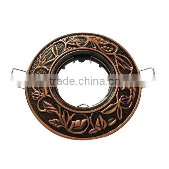 Round shape downlight fixture gu10 bulb zinc die-casting body