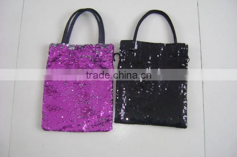 cheap promotional sequined cosmetic bag