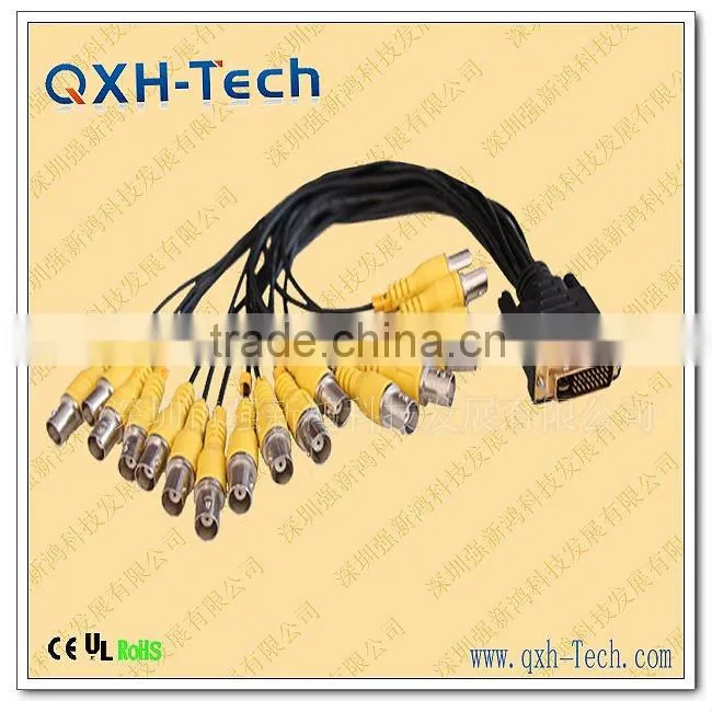 0.3m HD SDI VGA to 5 BNC Monitor Cable