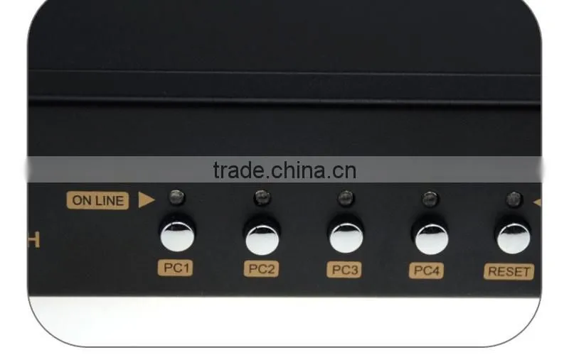 Vision new arrival 4ports USB HDMI KVM Switch in metal box