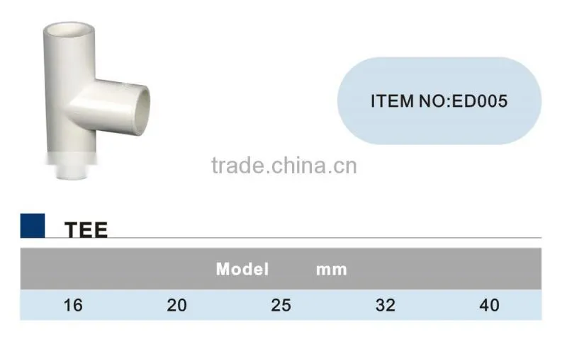 CE certificated PVC insulating electrical tee