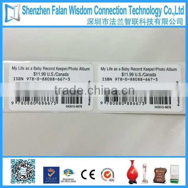 Customized high quality adhesive barcode label sticker
