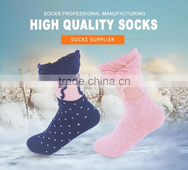lady 200N see through fashion socks ruffle welt with see through material on a part of leg nylon socks