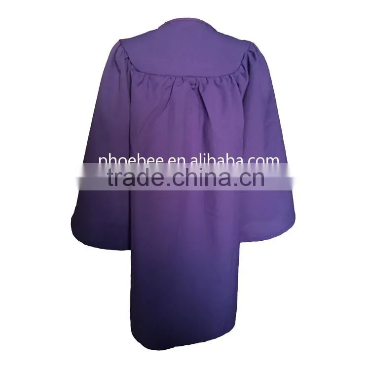 Purple graduation gown child graduation gown