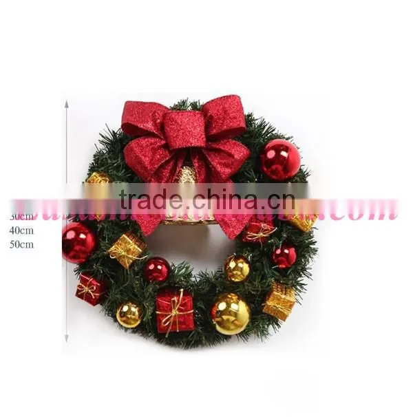Customized christmas decoration artificial christmas wreath