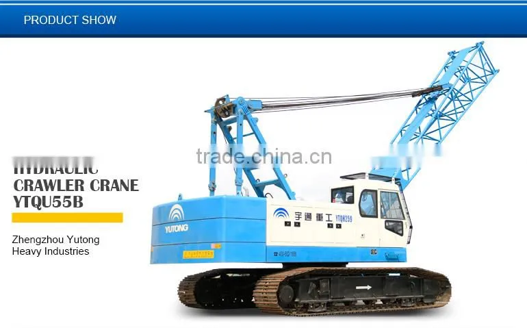 55t Hydraulic Crawler Crane produced by Yutong
