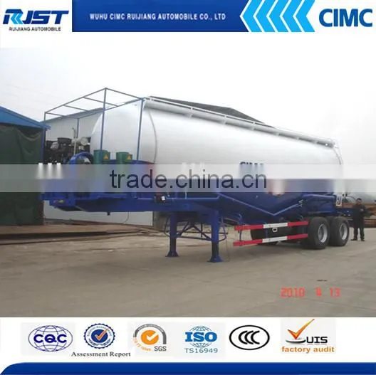 China supply bulk cement tanker trailer , bulk powder material tanker semi trailer for sale