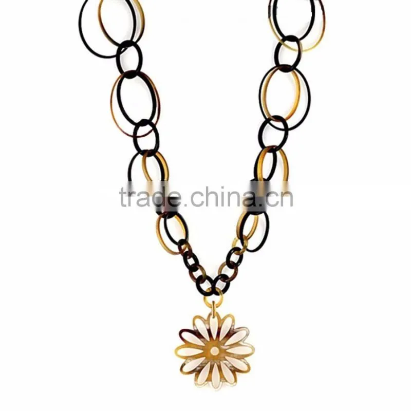 Eco-friendly nice buffalo horn necklace jewelry made in vietnam,buffalo horn jewelry