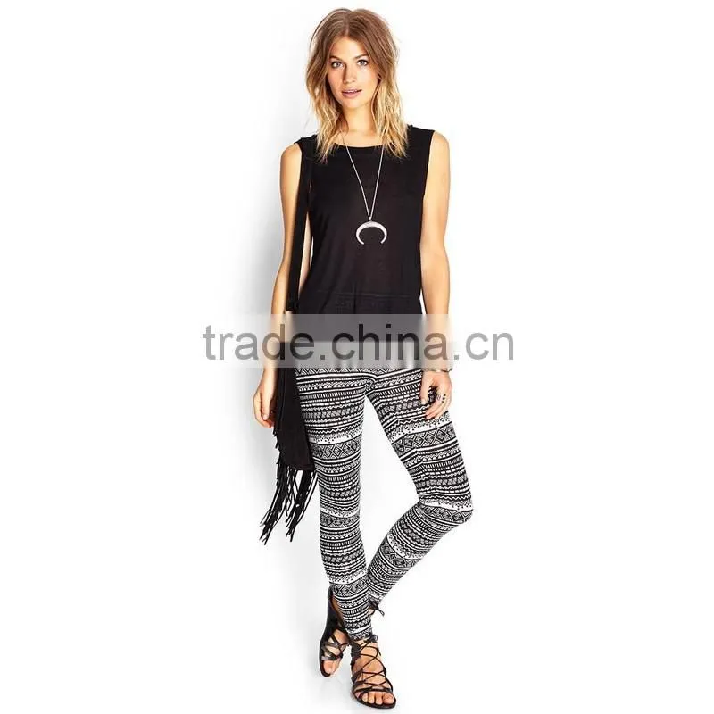 Brand New Women Skinny Leggings Stretchy Sexy Pants Cotton Print Pencil Pant