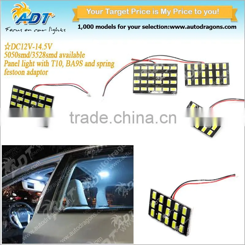 Panel White 20-5050 4*5 SMD LED Car Interior Dome Reading Light Bulbs Lamp
