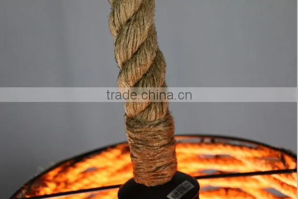 Hot model lee broom hemp rope bulb replica chandelier