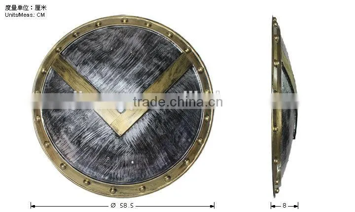 Party Cosplay Accessories PVC Shield Plastic Toy Shield Medieval Shield