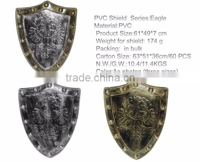 European Medieval Shield Ancient Greek Knight Shield Plastic Toy Shields:Lion