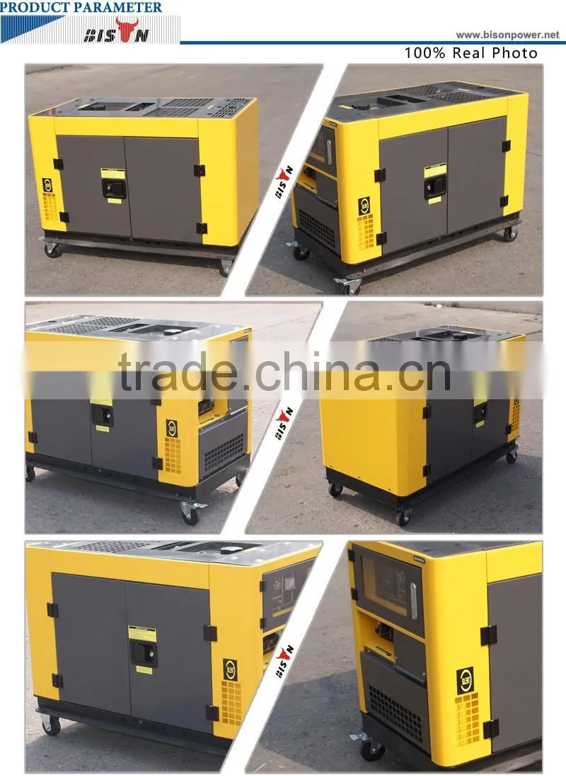 BISON CHINA water-cooled diesel generator 10kva single phase electrical power