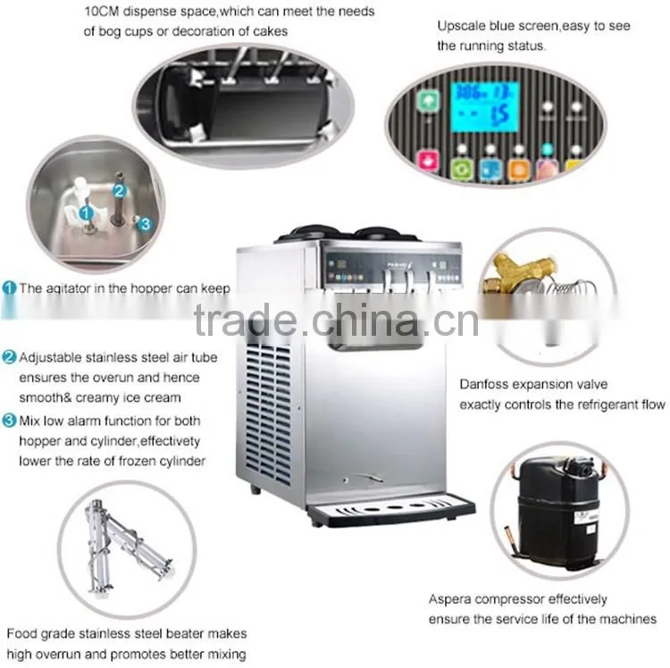 Pasmo cheap fruit soft ice cream maker/frozen yogurt machine/ice cream cone maker