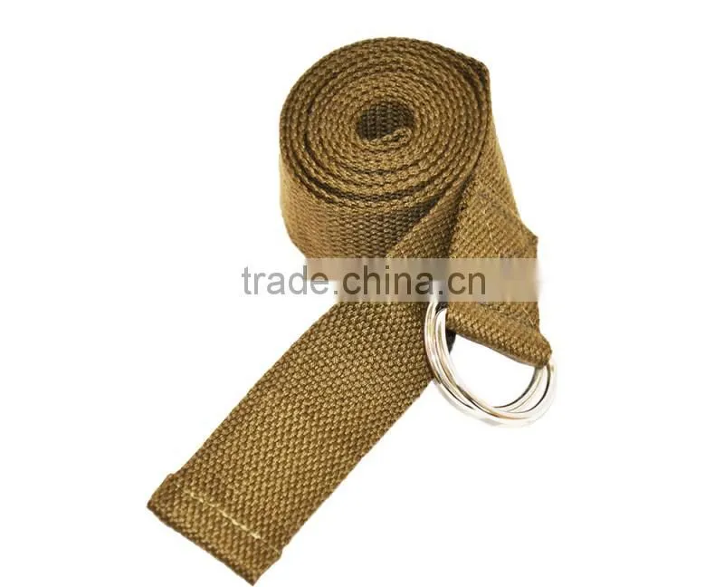 china supplier Yoga Stretch Strap D-Ring Belt